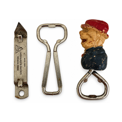 Vintage 18 Metal Bottle Openers & Figural Corkscrews Collection, 1950