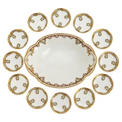 Antikes Haviland-Limoges-Servierschüsselset, Porzellan