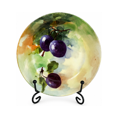 Set of Six Antique Hand-Painted Limoges Porcelain Berry Bowls, 1905