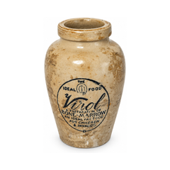 Set of Five Antique Advertising Containers, English & French, circa 1900