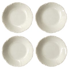 Set of Four Haviland Ranson Butter Pats, Limoges Porcelain, 1890