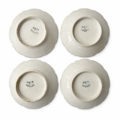 Set of Four Haviland Ranson Butter Pats, Limoges Porcelain, 1890