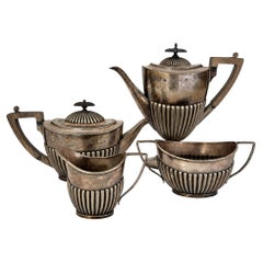 Edwardian Silver-Plated Tea and Coffee Service by Walker & Hall, 1910
