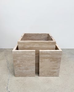 Planter, Made-to-Order Stone Architectural Enclosure, Custom Marble or Limestone