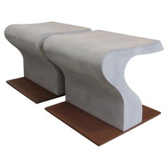 Bench, Outdoor, Clizia Sculptural Seat, Stone, Angelo Mangiarotti, Italy