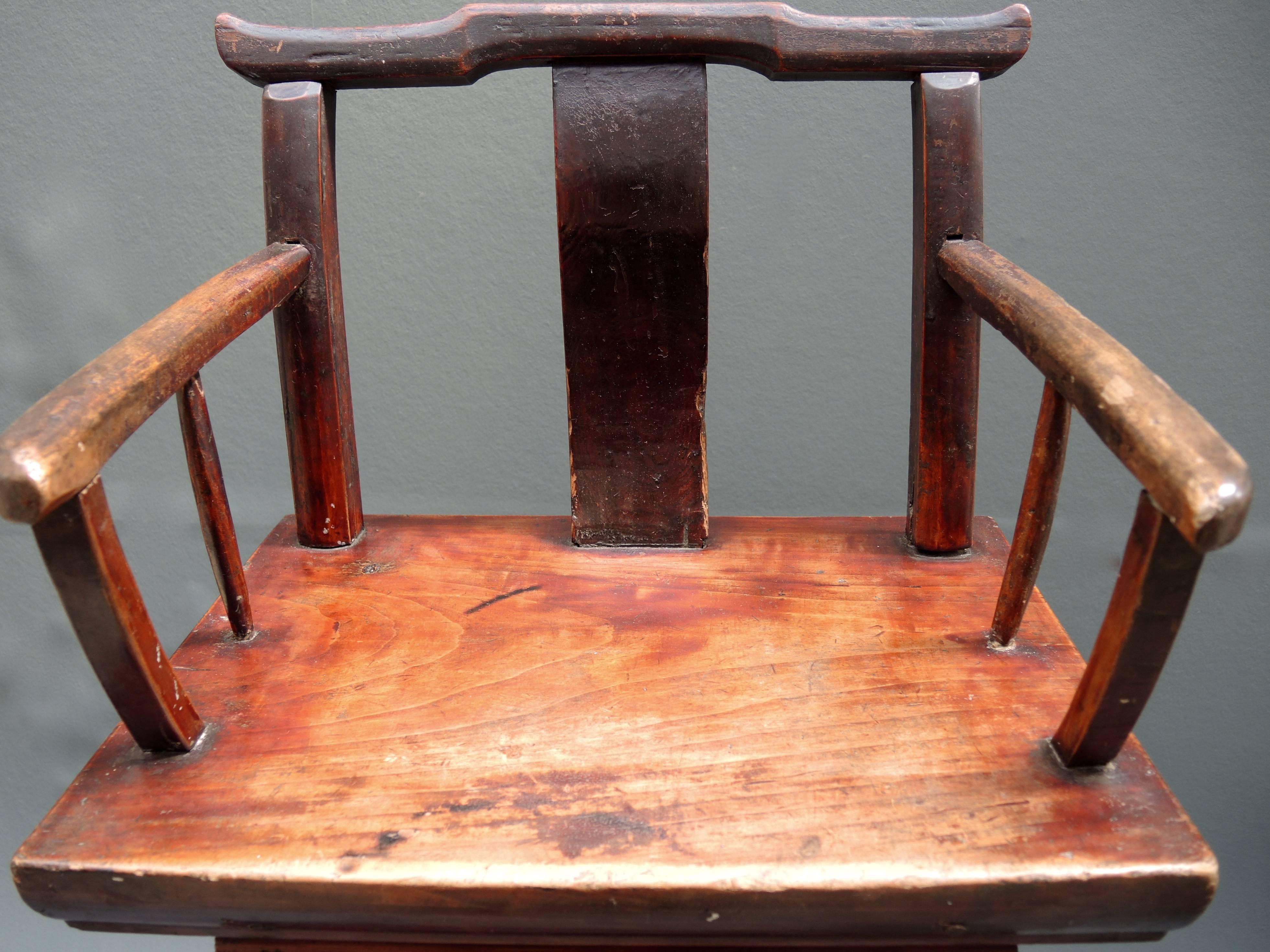 Qing Period 19th Century Chinese Childs High Chair For Sale 1