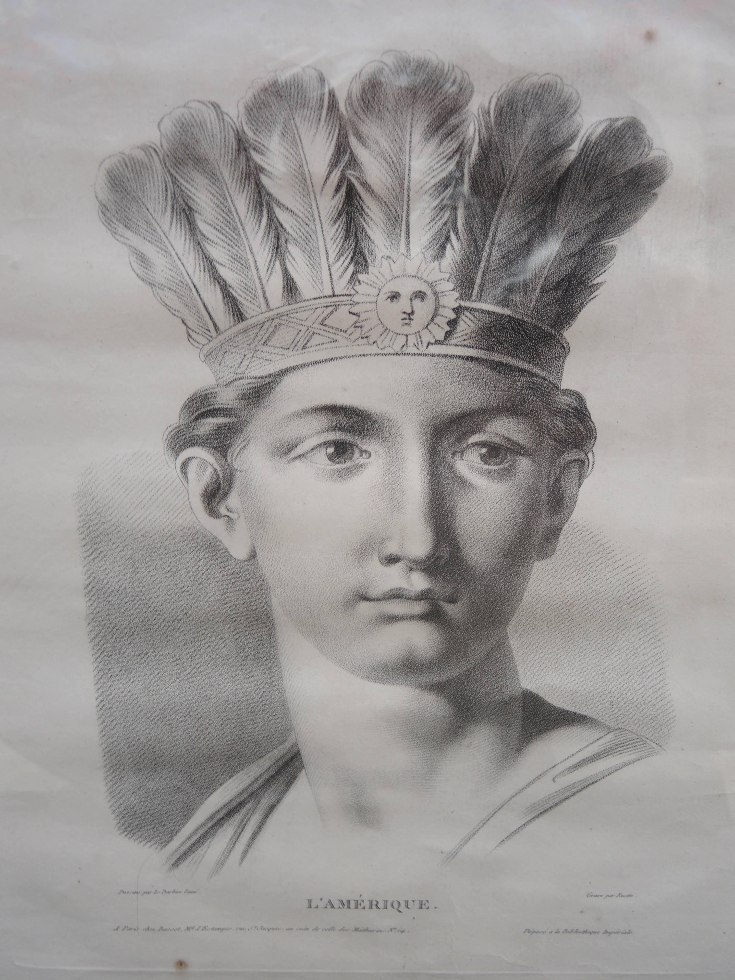 Early 19th century large format French engraving 