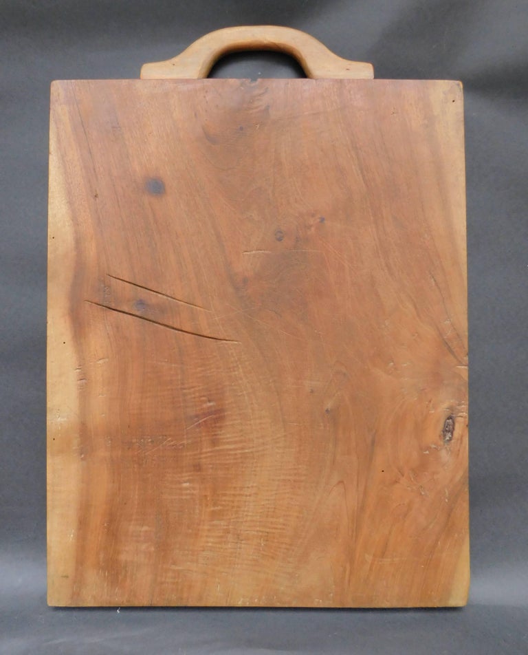 French Wild Cherry Wood Cutting board Made From One Wide Plank. at 1stDibs