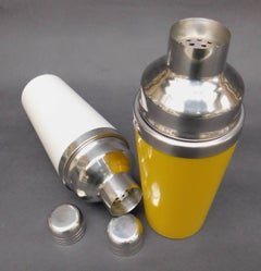 Vintage Modern Cocktail Shaker with Chrome Top.