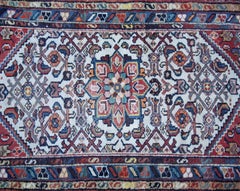 Small Semi-Antique Persian Carpet Mat