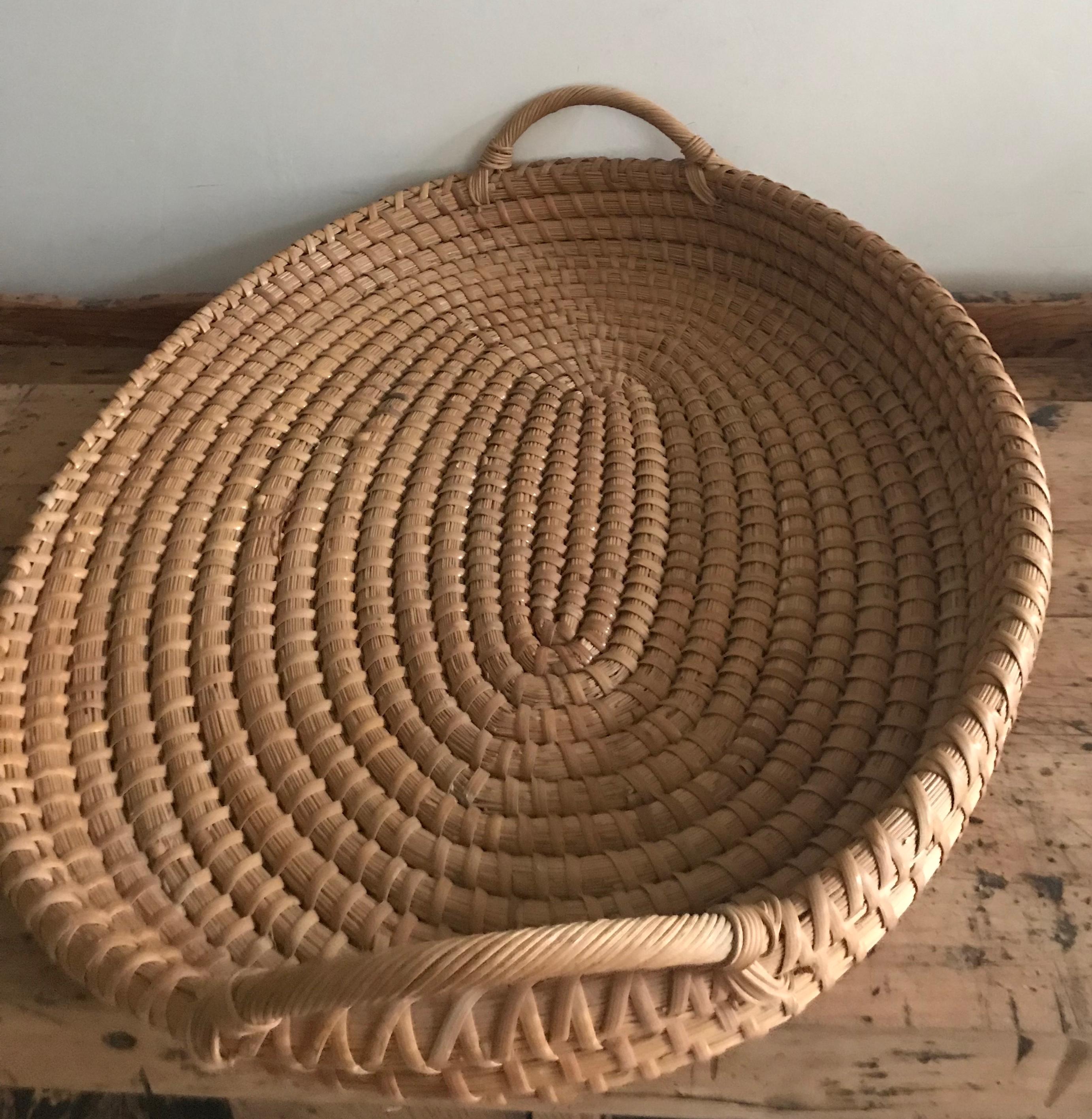 Belgian coiled farm (split oak, pine straw and cane) 