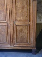 19th Century German Carpathian Burl Elm Cabinet or Armoire