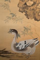 Japanese Scroll Painting on Paper of a Regal Goose