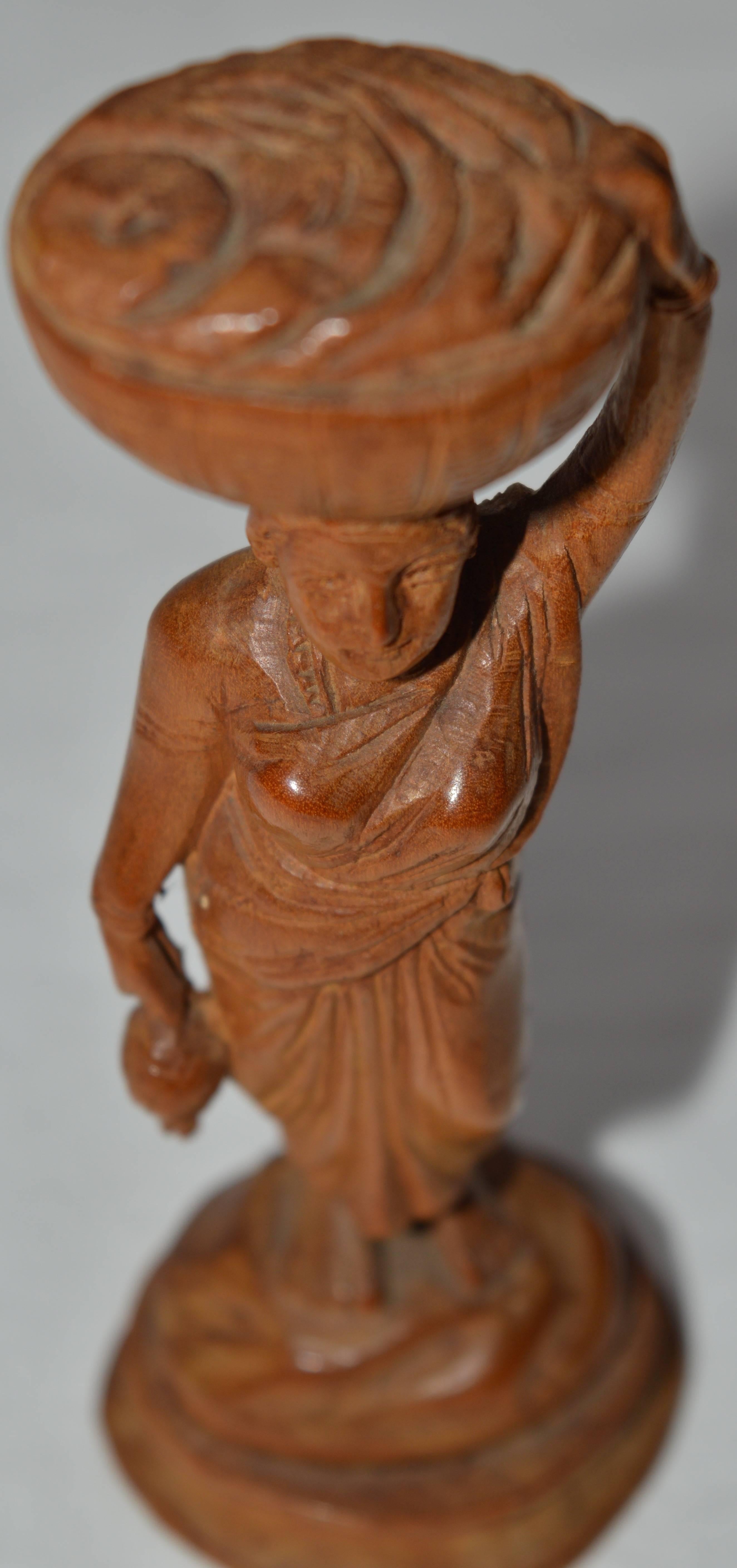 Early 19th Century Italian Carved Wood Figure In Good Condition For Sale In Antwerp, BE
