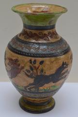 1929 Italian Ceramic Vase by Remo Donati ; Milani Factory Montopoli Val d'Arno