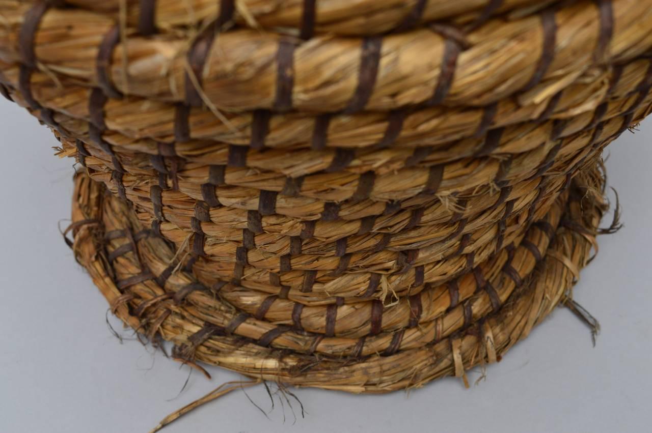 Two 19th Century English Lidded Farm Baskets 1