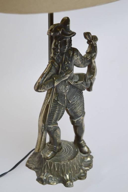 Vintage Dutch Bronze Statue Lamp Of A Hunter For At 1stdibs Vintage Dutch Bronze Statue Lamp Of A Hunter In Good Condition For Antwerp