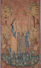 Large Medieval Style Belgian Wall Hanging Tapestry "The Lady and the Unicorn"