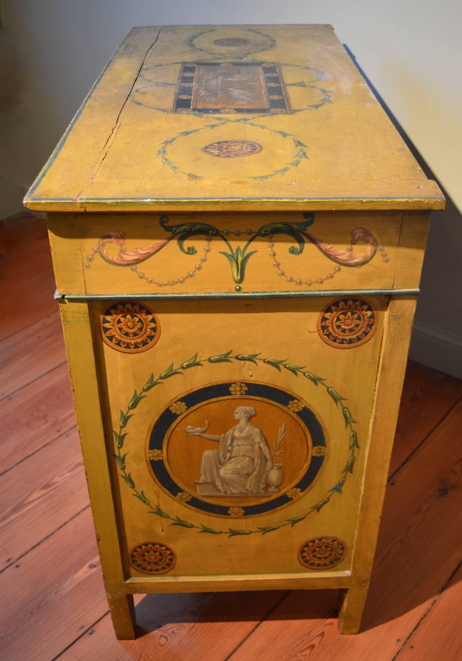 Austrian Painted Continental Commode, circa 1820