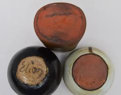 Three Signed Mid-Century Modern Art Pottery Vases