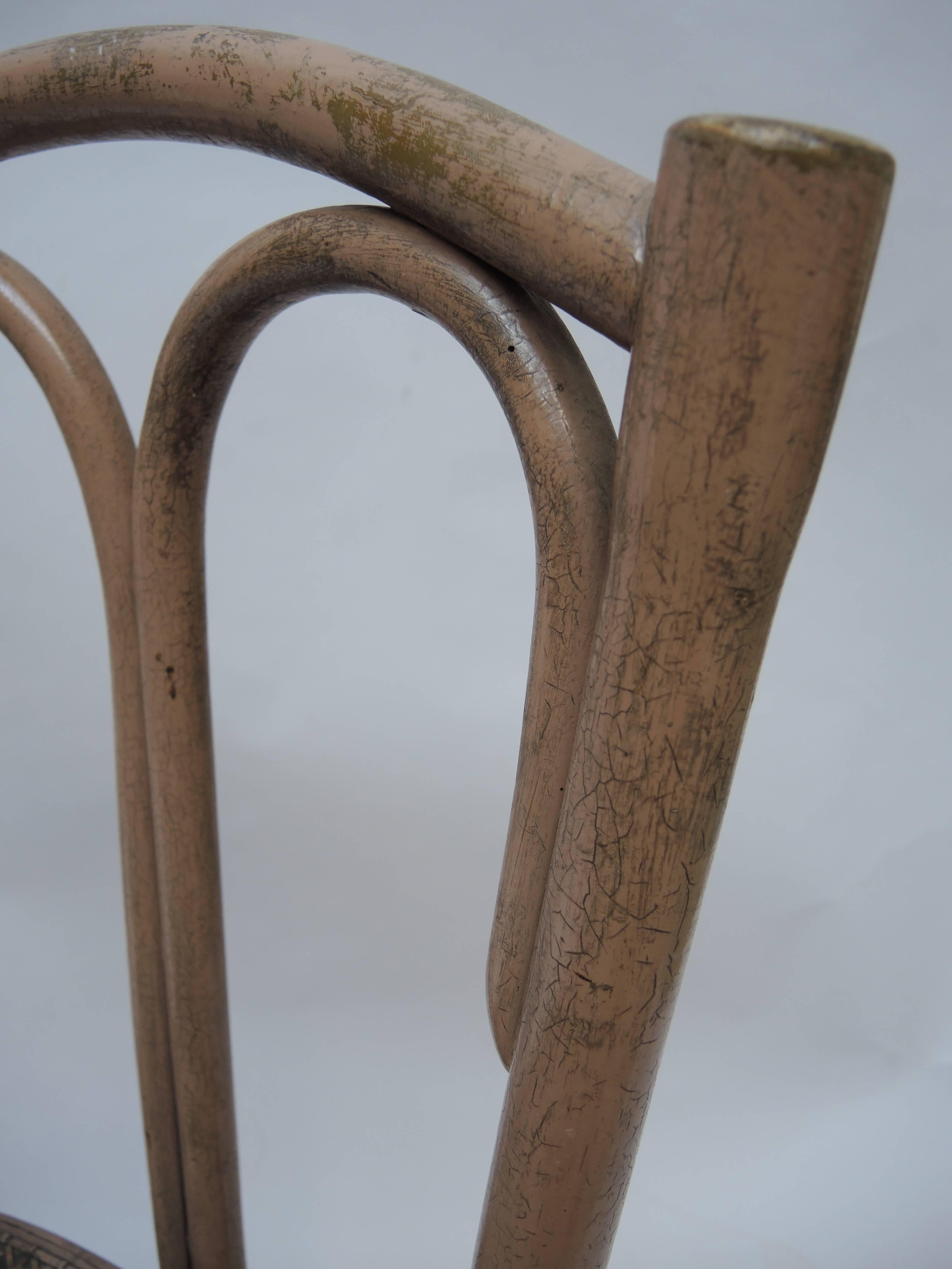 Art Nouveau 19th Century Cafe Chair Made by the Belgian Company Cambier Et Fils For Sale