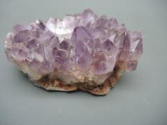 Carved Amethyst Stone Geode Cluster Modern 1970s Small Bowl