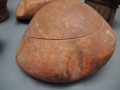 Collection of Six French Wood Milliner Hat Block Forms For Berets Circa 1920