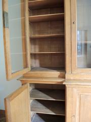 19th Century Belgian Oak Breakfront Bookcase