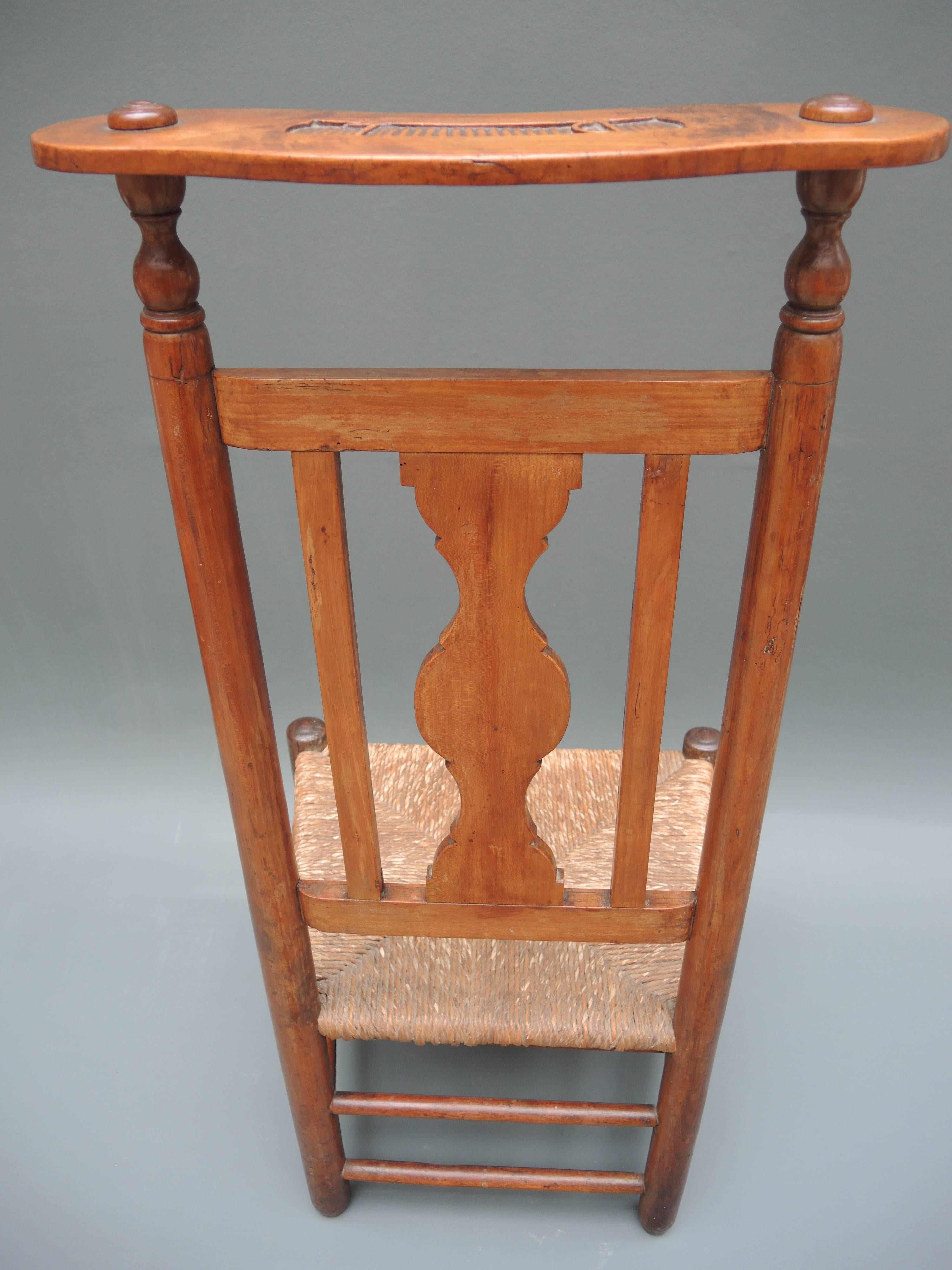 French Provincial 19th Century French Prie-Dieu Prayer Chair For Sale