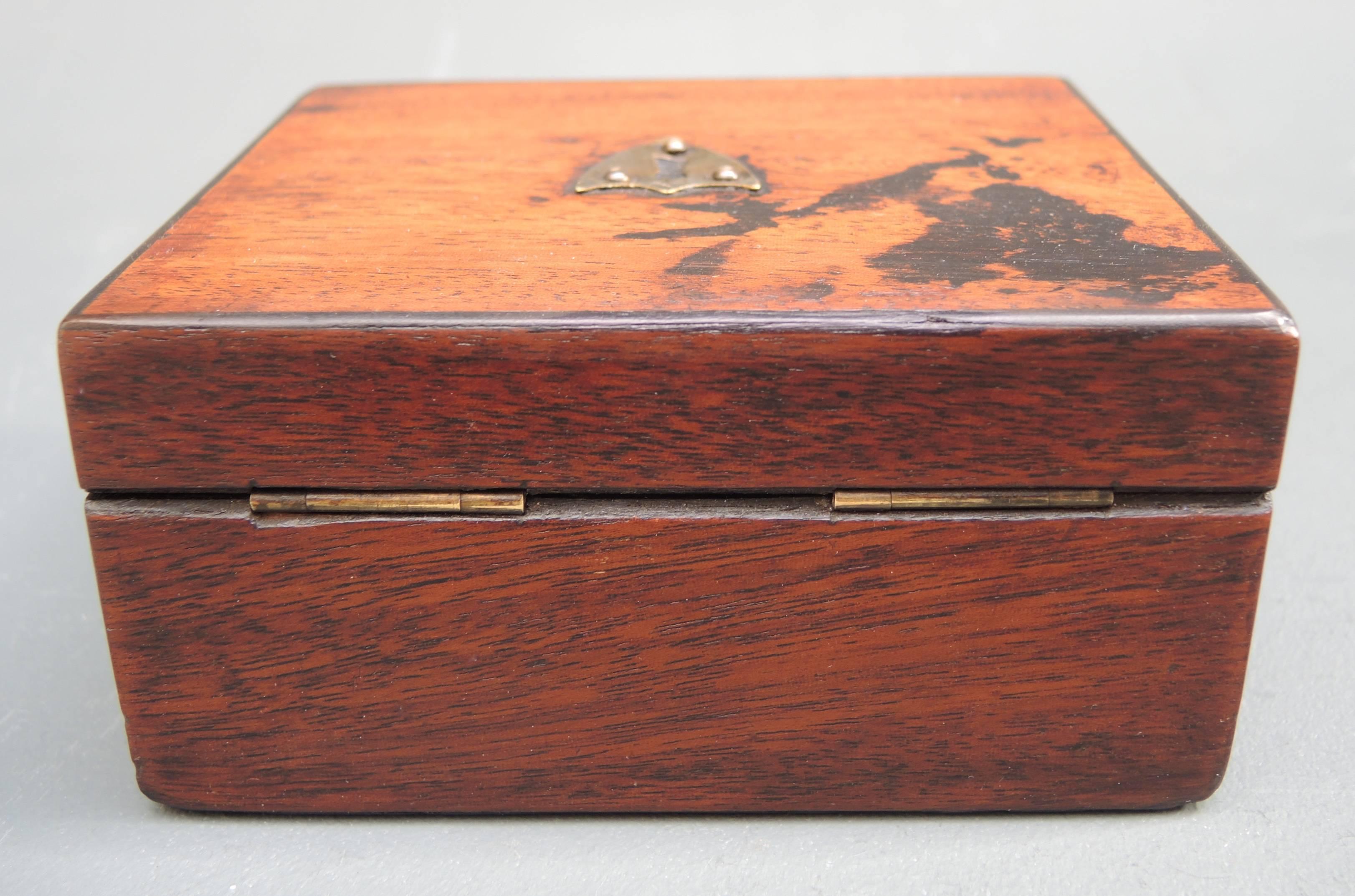19th Century French Mahogany Desk Box In Good Condition In Antwerp, BE