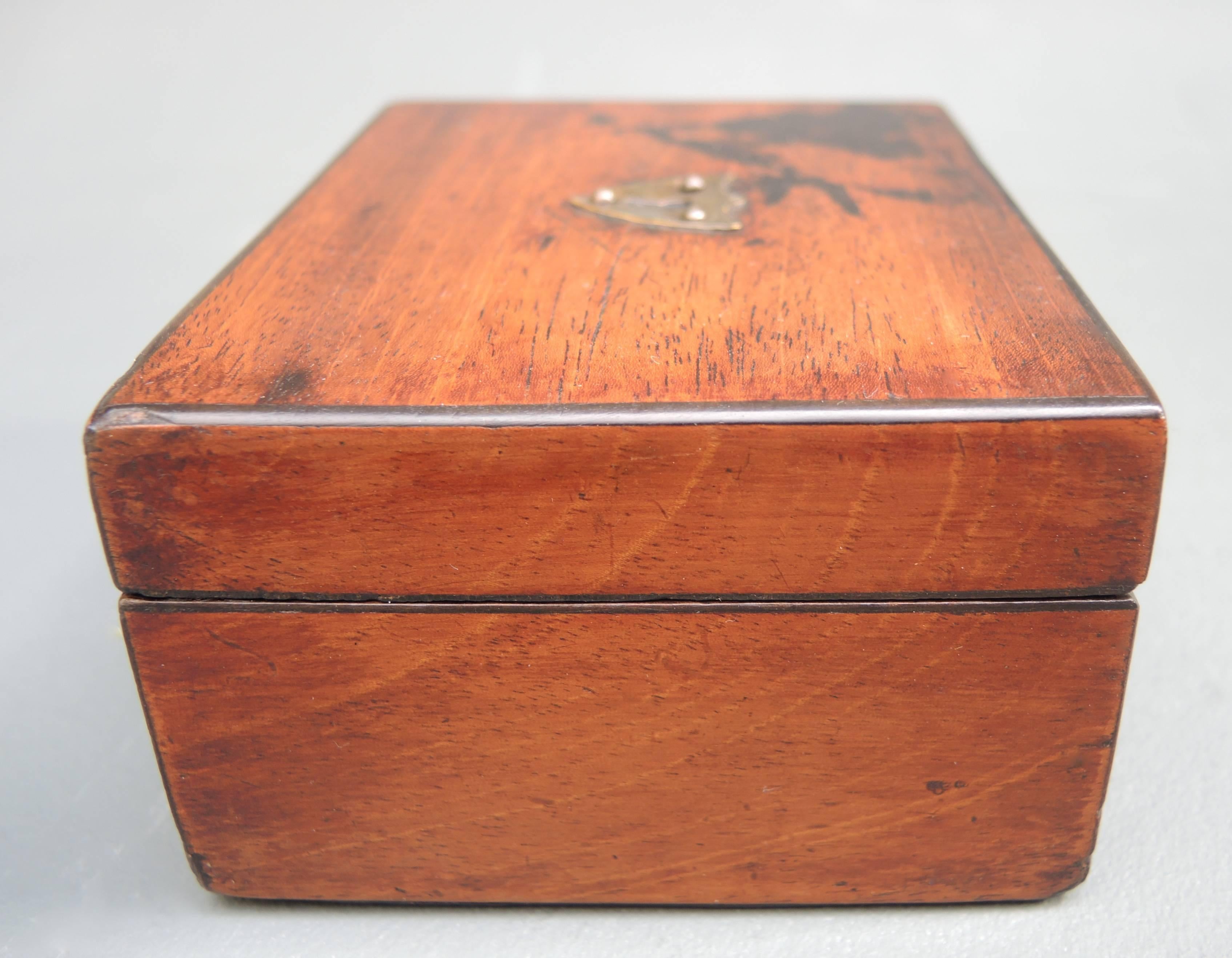 19th Century French Mahogany Desk Box 2