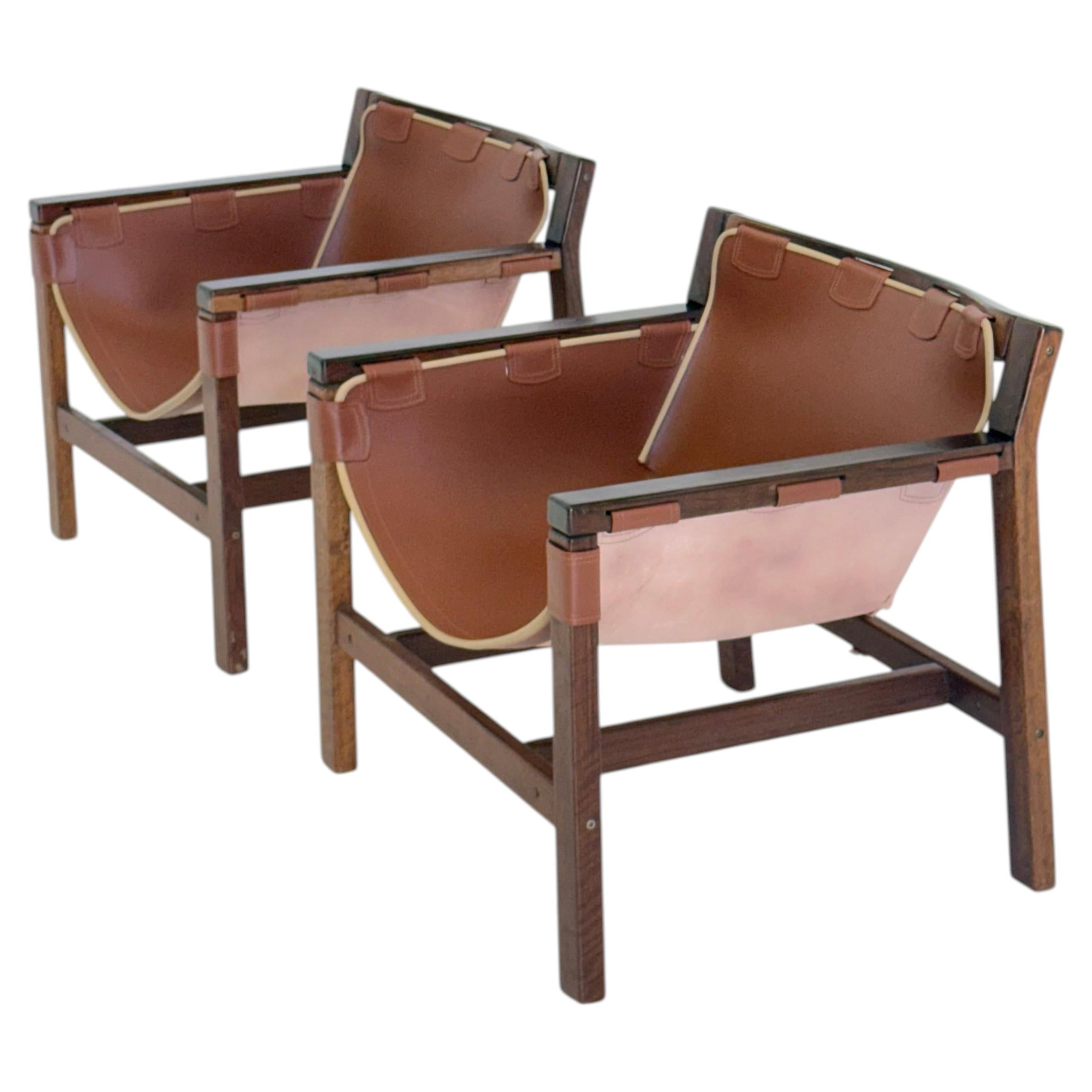 Safari Lounge Chairs by Carlo Hauner for Forma For Sale