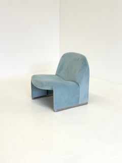Anonima Castelli Alky Armchair in Baby Blue Velvet