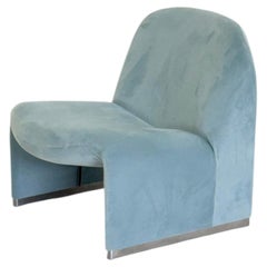 Anonima Castelli Alky Armchair in Baby Blue Velvet