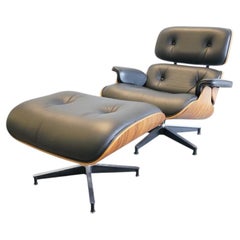 Herman Miller Eames 50th Anniversary Lounge Chair – Black Leather – Rosewood