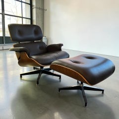 Herman Miller Eames Lounge Chair & Ottoman – Black Leather - 1950s