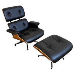 Herman Miller Eames Lounge Chair & Ottoman – 2022, Black Leather
