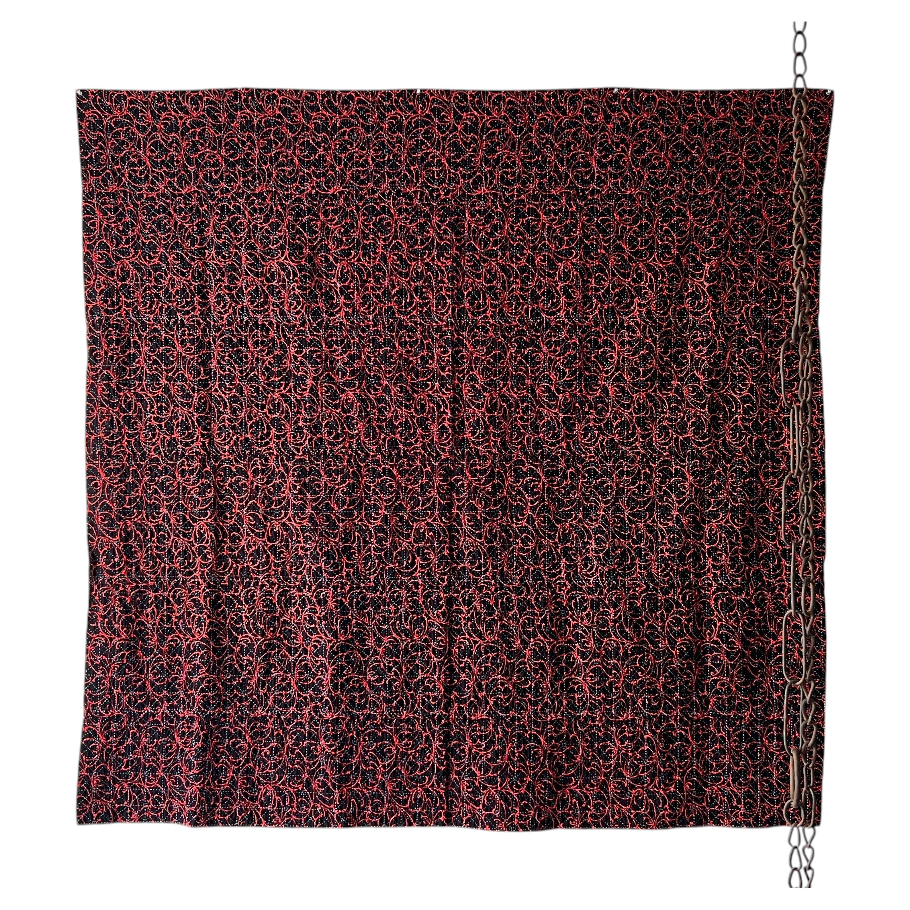 "SASHIKO" Japanese Vintage Quilt・Rag・Tapestry・Blanket / 1950s Wabi-Sabi BORO