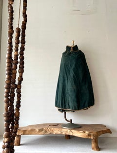 Edo Period Indigo Kasuri & Ramie Japanese Samurai Traveling Cape・wabisabi mingei