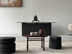 19th C, Japanese Antique Sashimono low table / Wabisabi Side table Coffee Table