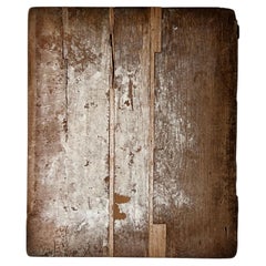 19th C. Japanese Mochi Wood Board / Abstract Wall Sculpture Wabisabi Low Table