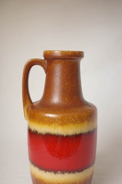 German Mid-Century Scheurich Keramik 404-26 Fat Lava Ceramic Vase, 1970s