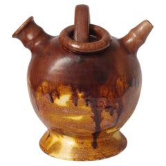 Mid-Century Glazed Ceramic Pitcher, circa 1970