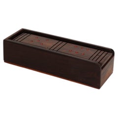 Brazilian Mid-Century Rosewood Domino Set, 1970s