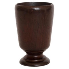 Brasilianischer Kelch aus gedrechseltem Rosenholz aus der Mitte des 20. Jahrhunderts, 1970er Jahre