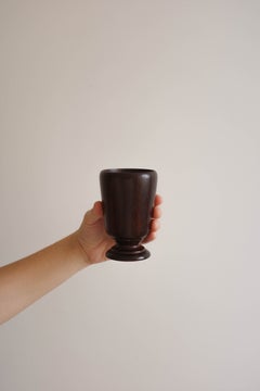 Brasilianischer Kelch aus gedrechseltem Rosenholz aus der Mitte des 20. Jahrhunderts, 1970er Jahre