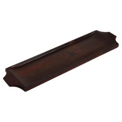 Brazilian Mid-Century Solid Rosewood Tray by Casa Finland, 1970s