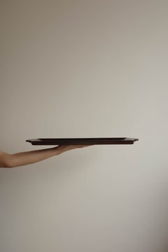 Brazilian Mid-Century Solid Rosewood Tray by Casa Finland, 1970s