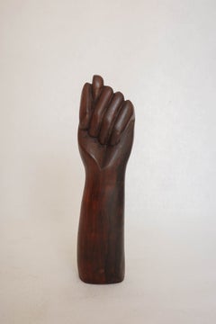Scultura brasiliana “Figa” in palissandro della metà del secolo, anni ’70