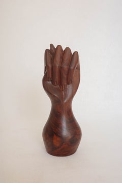 Brazilian Mid-Century Hardwood Figa Sculpture, 1970s